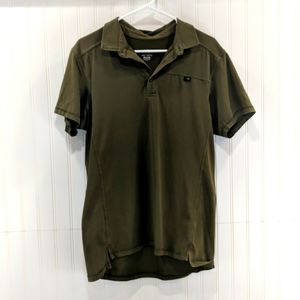 Men's Arc'Teryx army green casual polo size medium